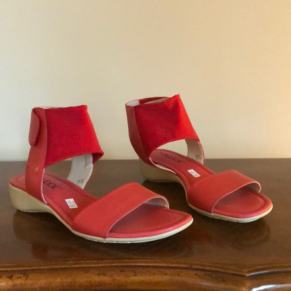 Red sandals